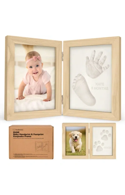 Keababies Rune Hand & Footprint Keepsake Frame In Multi