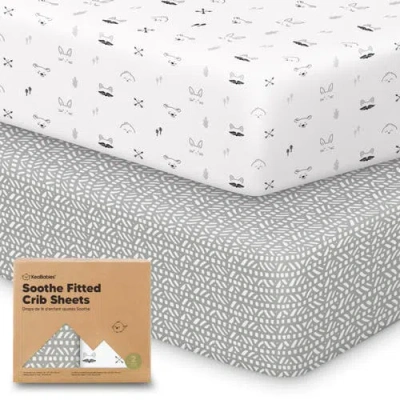 Keababies Soothe Fitted Crib Sheet In White