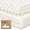 Keababies Soothe Fitted Crib Sheet In Bumble Bear