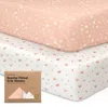 Keababies Soothe Fitted Crib Sheet In Butterflies