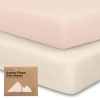 Keababies Soothe Fitted Crib Sheet In Cameo