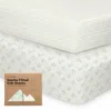 Keababies Soothe Fitted Crib Sheet In White