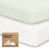Keababies Soothe Fitted Crib Sheet In Herb