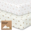Keababies Soothe Fitted Crib Sheet In Nibbles/bruce