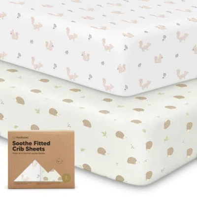 Keababies Soothe Fitted Crib Sheet In Nibbles/bruce