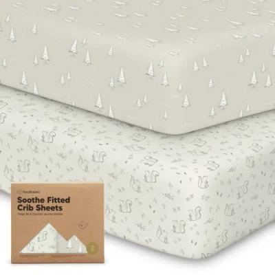 Keababies Soothe Fitted Crib Sheet In Pine Grove