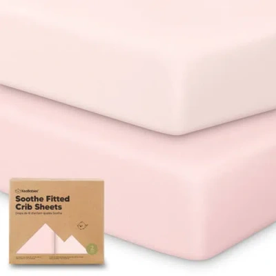 Keababies Soothe Fitted Crib Sheet In Pink