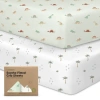 Keababies Soothe Fitted Crib Sheet In Roarsome