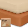 Keababies Soothe Fitted Crib Sheet In Rust