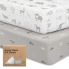 Keababies Soothe Fitted Crib Sheet In Savannah
