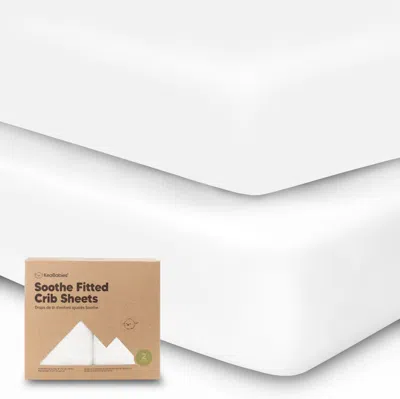 Keababies Soothe Fitted Crib Sheet In Soft White