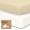 Keababies Soothe Fitted Crib Sheet In White