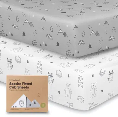 Keababies Soothe Fitted Crib Sheet In Woodland