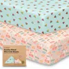 Keababies Soothe Fitted Mini Crib Sheet In Beach Day