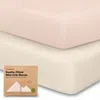 Keababies Soothe Fitted Mini Crib Sheet In Cameo