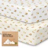Keababies Soothe Fitted Mini Crib Sheet In Multi