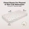 Keababies Soothe Fitted Mini Crib Sheet In White
