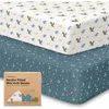 Keababies Soothe Fitted Mini Crib Sheet In Dragon Tale