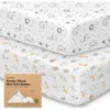 Keababies Soothe Fitted Mini Crib Sheet In Keasafari