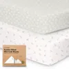Keababies Soothe Fitted Mini Crib Sheet In Meadow
