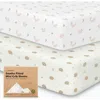 Keababies Soothe Fitted Mini Crib Sheet In Nibbles/bruce