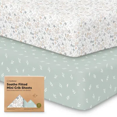Keababies Soothe Fitted Mini Crib Sheet In Prairie