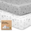 Keababies Soothe Fitted Mini Crib Sheet In Woodland
