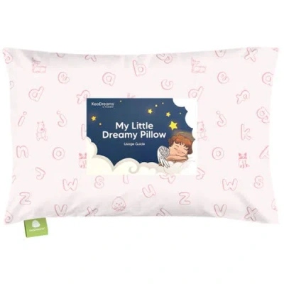 Keababies Toddler Pillow With Pillowcase In Abc Land Rose