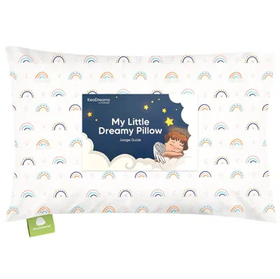 Keababies Toddler Pillow With Pillowcase In Jolly Rainbow