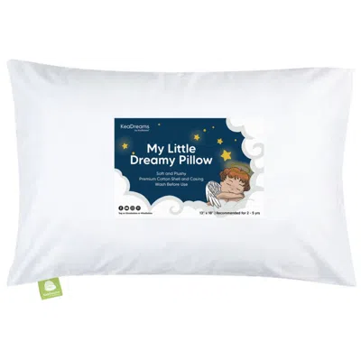 Keababies Toddler Pillow With Pillowcase In Soft White
