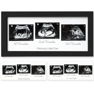 Keababies Trio Baby Sonogram Frame In Onyx Black