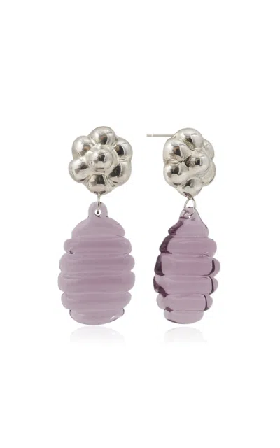 Keane Flower Glass Drop Earrings