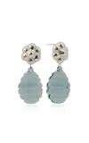 Keane Flower Glass Drop Earrings