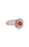 Keane Flower Glass Ring