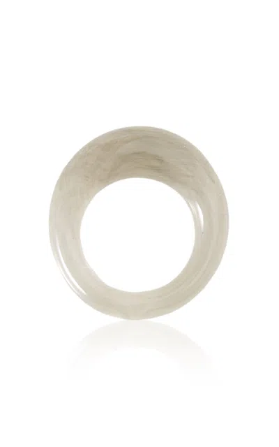 Keane Glass Ring In Grey