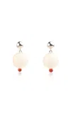 Keane Orb Drop Glass Earrings In Pink