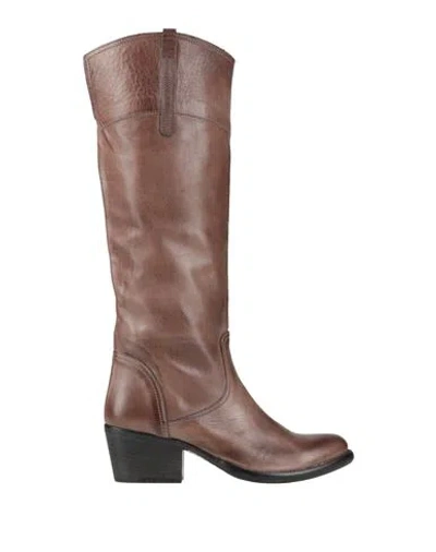 Keb Woman Boot Taupe Size 5 Leather In Gray