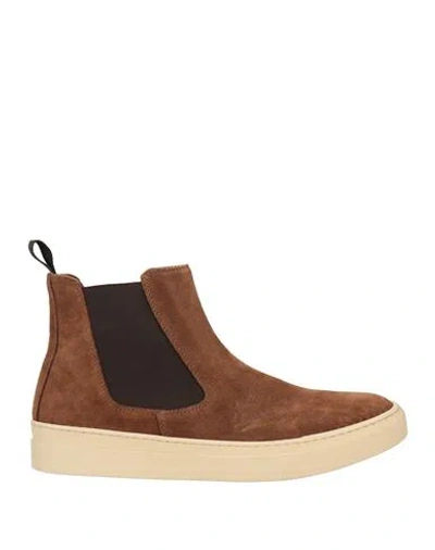 Kebo Man Ankle Boots Brown Size 7 Leather
