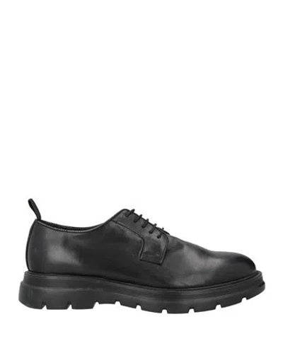 KEBO KEBO MAN LACE-UP SHOES BLACK SIZE 9 LEATHER
