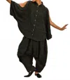 Kedem Sasson Iris Shirt In Black/white In Multi