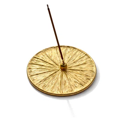 Kedgeree Design Gold Handmade Incense Holder