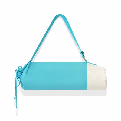 Kedgeree Design Women's Cotton Yoga Bag With Adjustable Strap - Blue