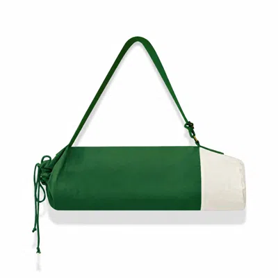 Kedgeree Design Women's Cotton Yoga Bag With Adjustable Strap - Green
