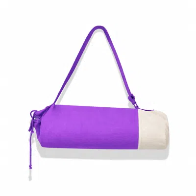 Kedgeree Design Women's Cotton Yoga Bag With Adjustable Strap - Purple