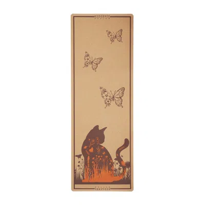 Kedgeree Design Women's The Purr-fect Cat Cork Yoga Mat