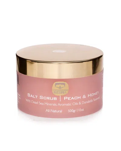 Kedma Cosmetics 18oz Peach & Honey Salt Scrub