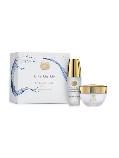 Kedma Women's Lift Us Up Eye Care Lifting 2-piece Set With Dead Sea Minerals & Vitamin A, E And C In White