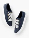 Keds Â® Jump Kick Leather Sneakers - Blue - 10m Talbots In Blue