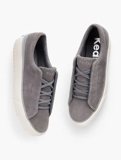 Keds Â® Remi Suede Slip-on Sneakers - Grey - 9 1/2 M Talbots