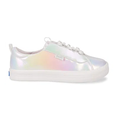 Keds Big Kids Kara Slip On Bows Leather Sneakers In White